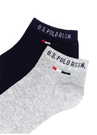 U.S. Polo Assn. Gri Melanj Erkek Çorap A081SZ013.P02.JAMES_1