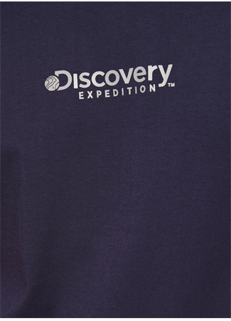 Discovery Expedition Lacivert Erkek Bisiklet Yaka Baskılı T-Shirt D3WM-TST5_3