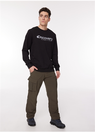 Discovery Expedition Siyah Erkek Bisiklet Yaka Sweatshirt D3WM-SWT25_1