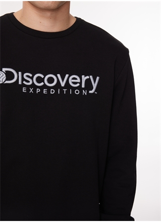 Discovery Expedition Siyah Erkek Bisiklet Yaka Sweatshirt D3WM-SWT25_3