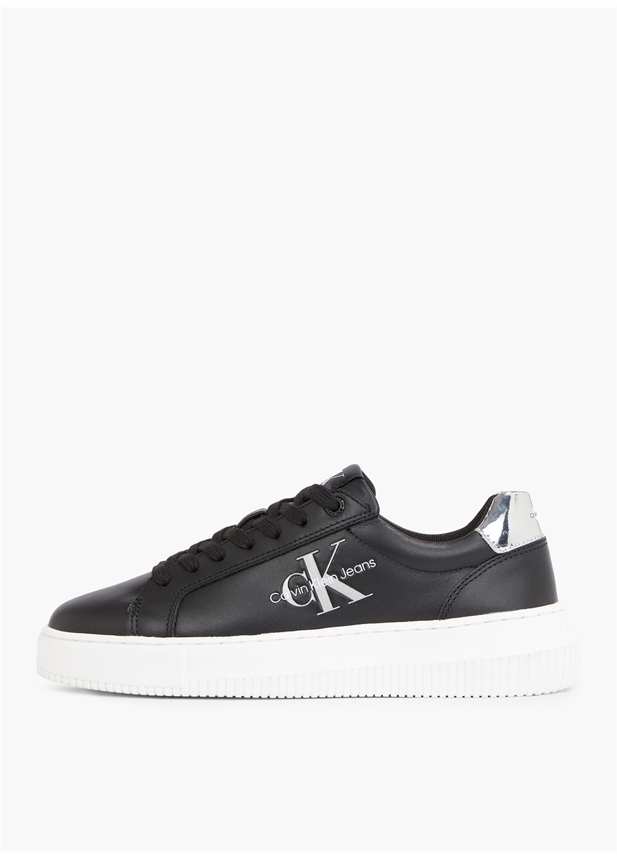 Calvin Klein Siyah Kadın Deri Sneaker YW0YW01224BEH_1