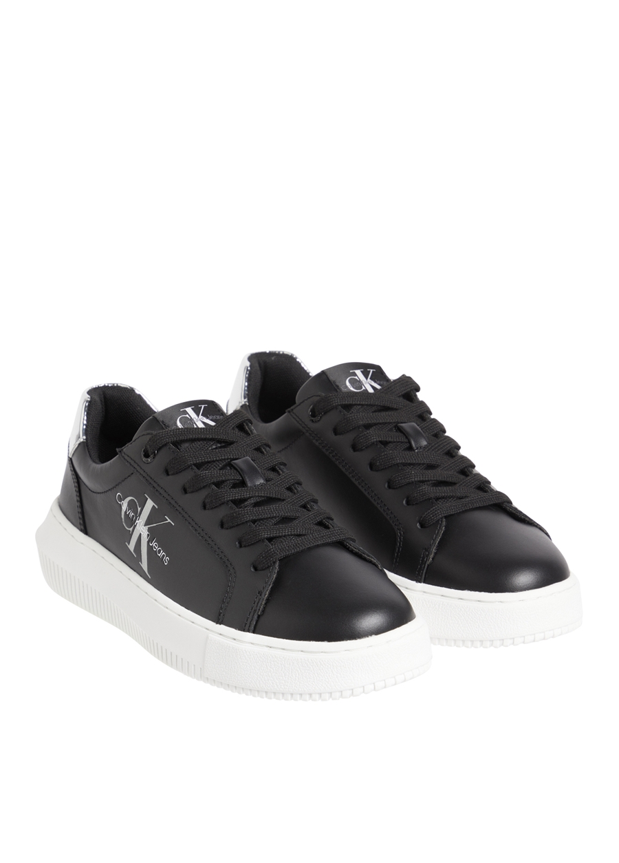 Calvin Klein Siyah Kadın Deri Sneaker YW0YW01224BEH_2