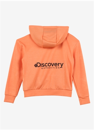 Discovery Expedition Somon Kız Çocuk Kapüşonlu Baskılı Sweatshirt D3WG-SWT15_1