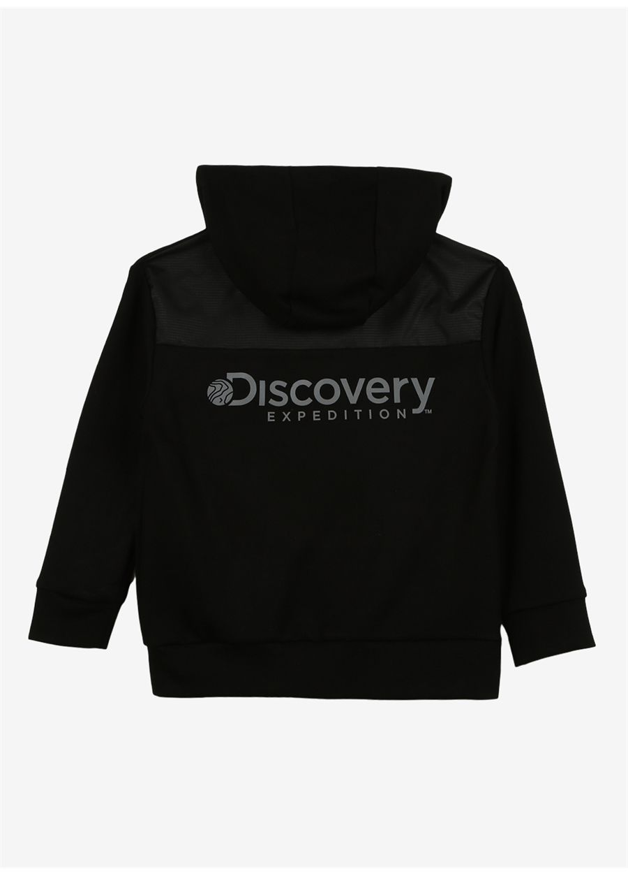 Discovery Expedition Siyah Erkek Çocuk Kapüşonlu Sweatshirt D3WB-SWT12_1