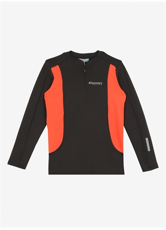 Discovery Expedition Siyah Erkek Çocuk Hakim Yaka Blok Sweatshirt D3WB-SWT24