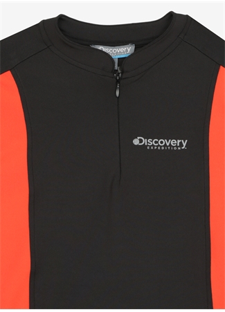 Discovery Expedition Siyah Erkek Çocuk Hakim Yaka Blok Sweatshirt D3WB-SWT24_1