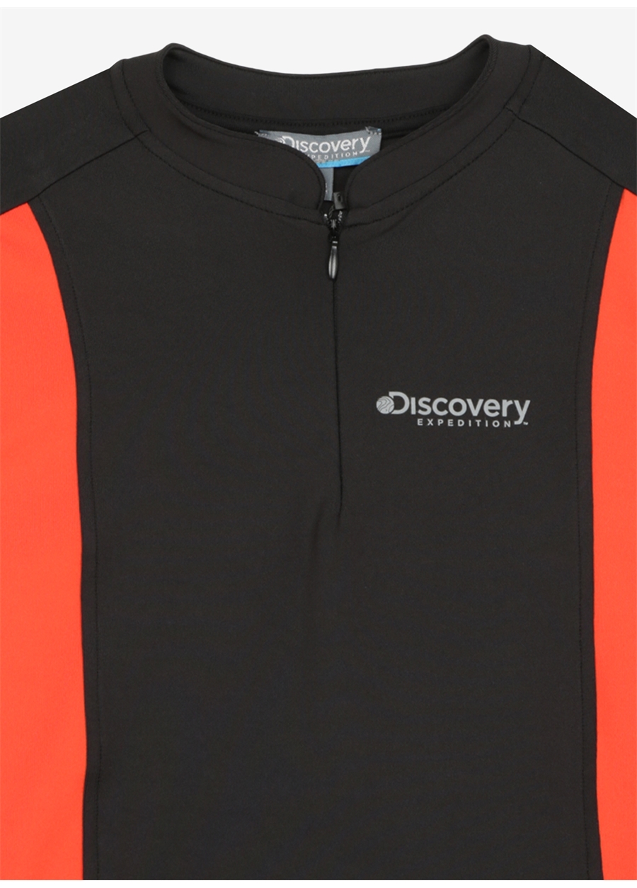 Discovery Expedition Siyah Erkek Çocuk Hakim Yaka Blok Sweatshirt D3WB-SWT24_1