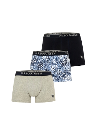 U.S. Polo Assn. Gri Melanj Erkek Boxer I081SZ0IA.000.3BMDLAL_0