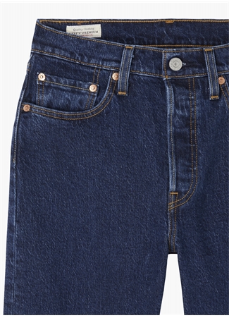 Levis 501® Koyu Lacivert Kadın Yüksek Bel Normal Kalıp Denim Pantolon CROP SALSA STONEWASH_1