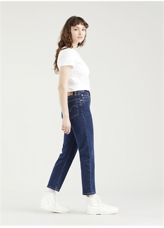 Levis 501® Koyu Lacivert Kadın Yüksek Bel Normal Kalıp Denim Pantolon CROP SALSA STONEWASH_6