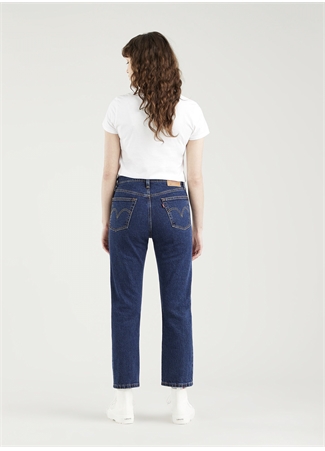 Levis 501® Koyu Lacivert Kadın Yüksek Bel Normal Kalıp Denim Pantolon CROP SALSA STONEWASH_8