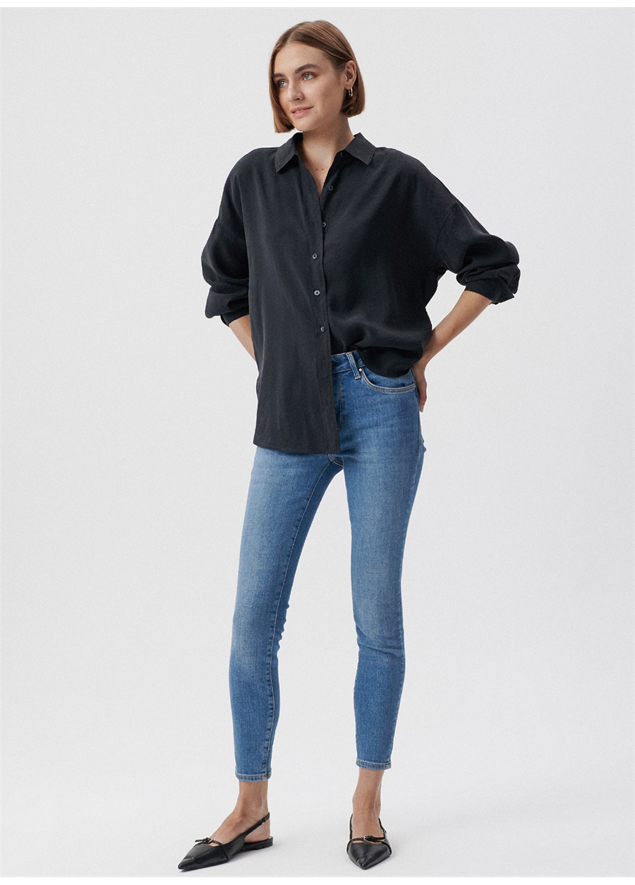 Mavi TESS Mid Blue GLAM Yüksek Bel Skinny Paça Skinny Fit Mavi Kadın Denim Pantolon M100328-80978_1