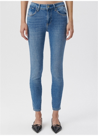 Mavi TESS Mid Blue GLAM Yüksek Bel Skinny Paça Skinny Fit Mavi Kadın Denim Pantolon M100328-80978_2