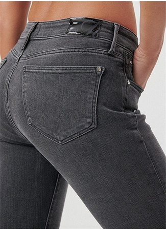 Mavi ADA Smoked Brushed Str Normal Bel Düz Paça Boyfriend Antrasit Kadın Denim Pantolon M1020585598_6