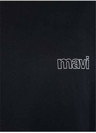 Mavi Bisiklet Yaka Siyah Kadın T-Shirt M1611309-900 KISA KOLLU PENYE Siyah_3