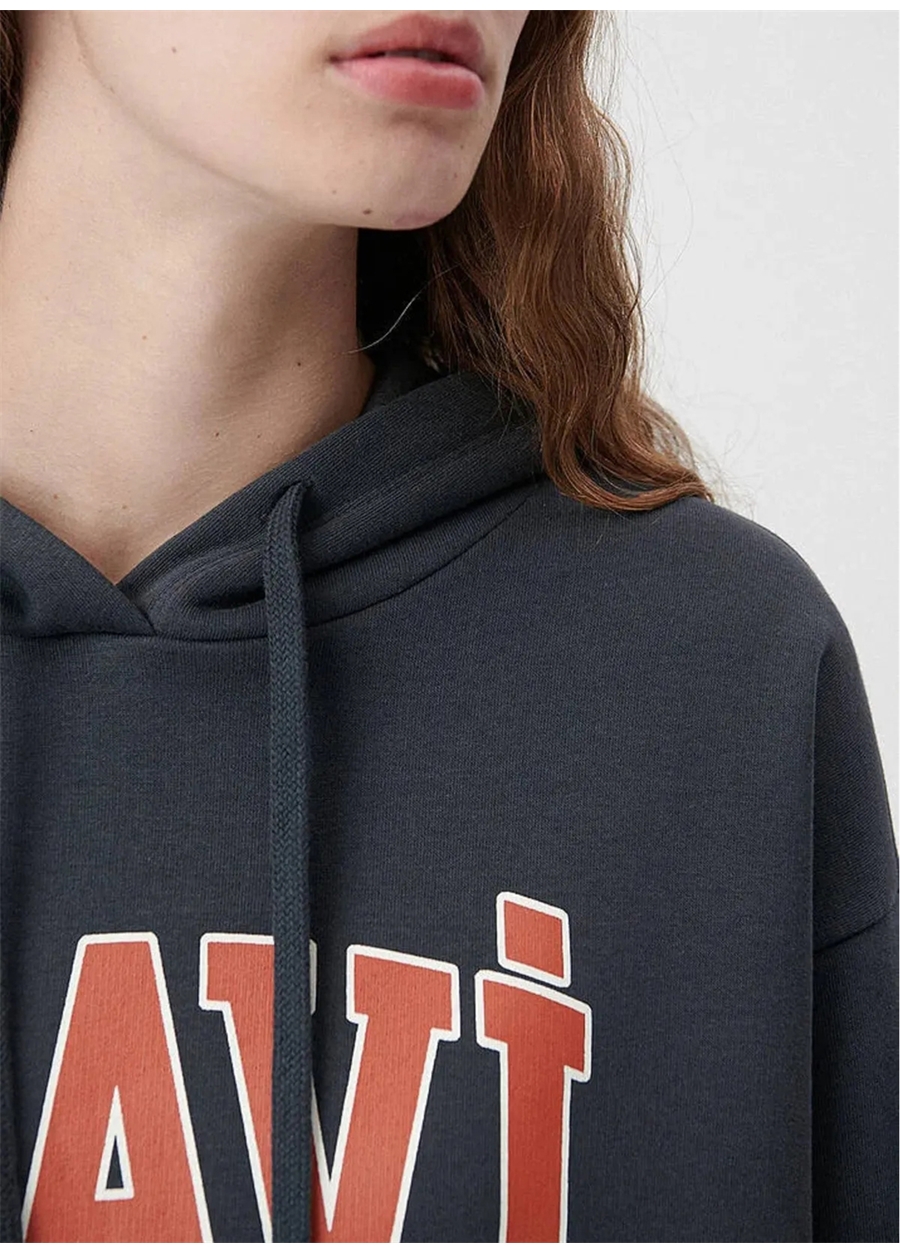 Mavi Antrasit Kadın Kapüşonlu Sweatshirt M1600361-80106_3