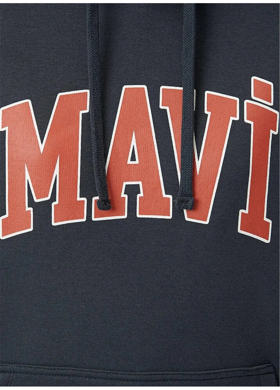 Mavi Antrasit Kadın Kapüşonlu Sweatshirt M1600361-80106_4