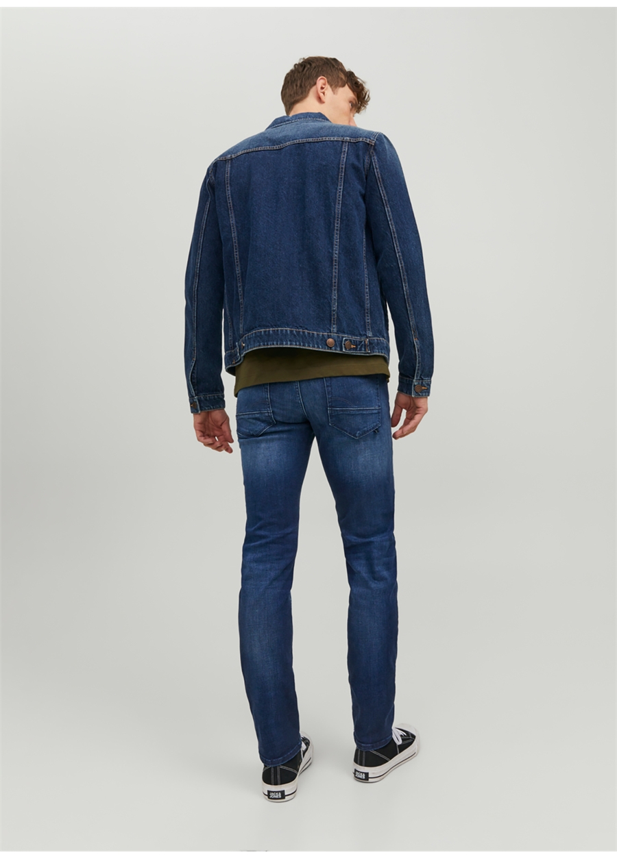 Jack & Jones JJIGLENN JJFOX JOS 247 50SPS NOOS Lacivert Erkek Normal Bel Slim Fit Denim Pantolon_6