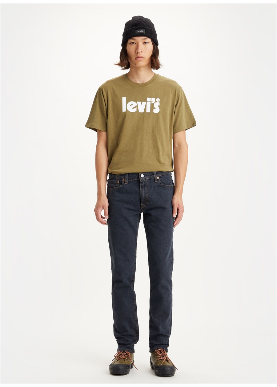 Levis Koyu Lacivert Erkek Normal Bel Slim Fit Denim Pantolon SLIM DOLF GREYST A2081-0009 LSE511_4