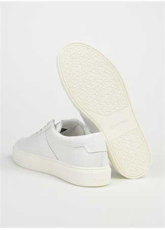 Calvin Klein Beyaz Erkek Deri Sneaker LOW TOP LACE UP LTH_3