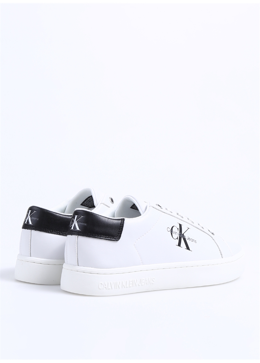 Calvin Klein Beyaz Erkek Deri Sneaker CLASSICCUPLOWLACEUP LTH ML_2