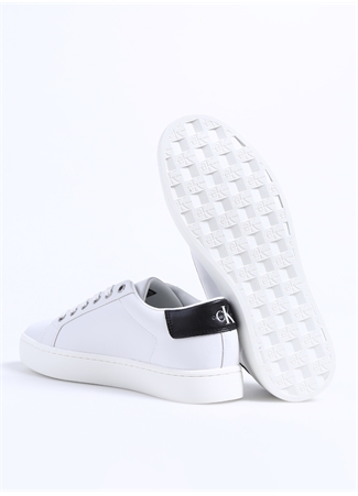 Calvin Klein Beyaz Erkek Deri Sneaker CLASSICCUPLOWLACEUP LTH ML_3