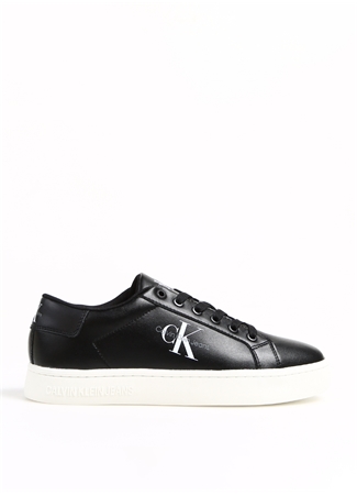 Calvin Klein Siyah Erkek Deri Sneaker CLASSICCUPLOWLACEUP LTH ML