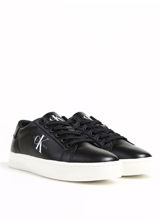 Calvin Klein Siyah Erkek Deri Sneaker CLASSICCUPLOWLACEUP LTH ML_1