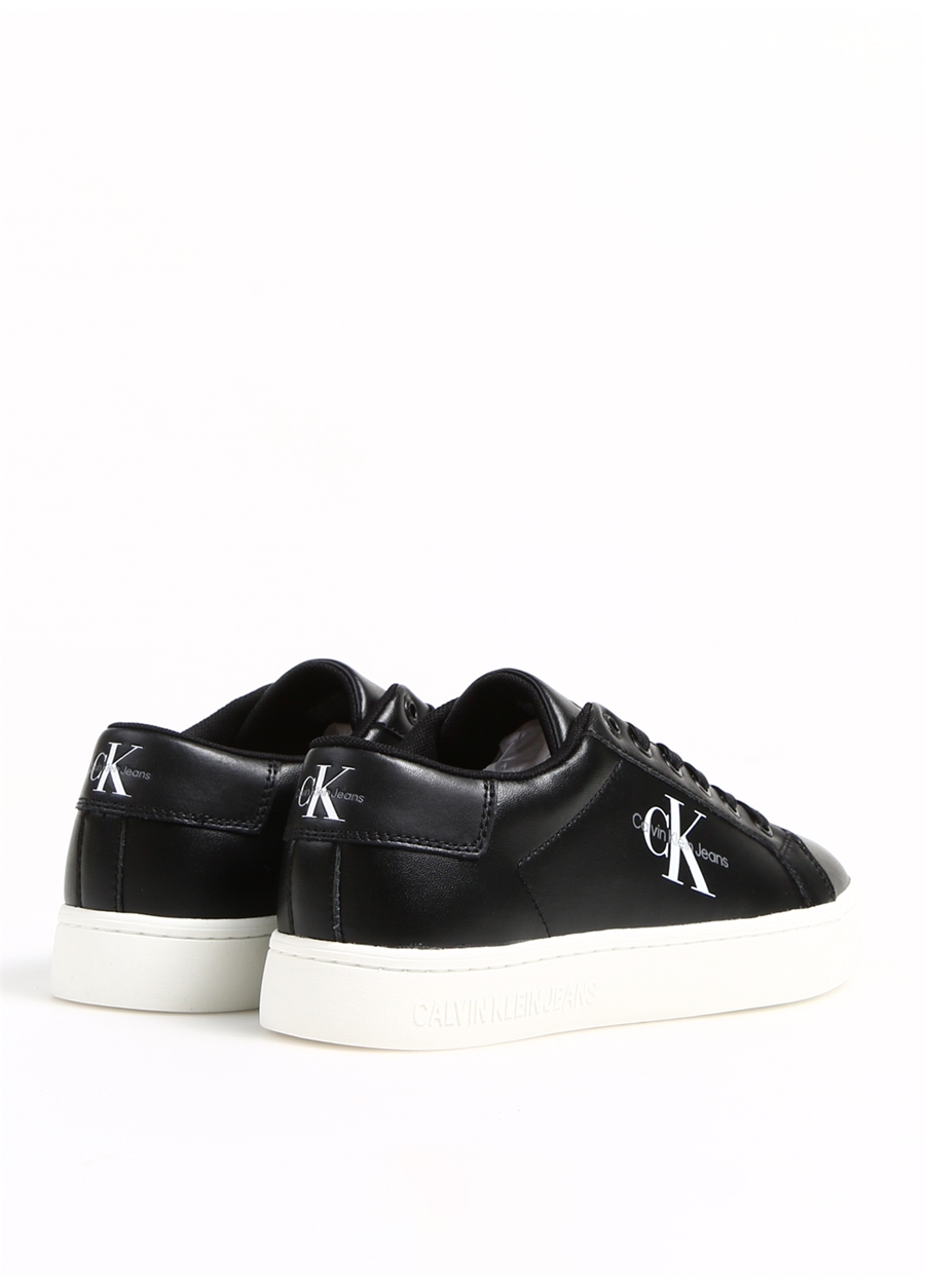 Calvin Klein Siyah Erkek Deri Sneaker CLASSICCUPLOWLACEUP LTH ML_2