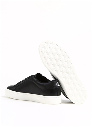 Calvin Klein Siyah Erkek Deri Sneaker CLASSICCUPLOWLACEUP LTH ML_3