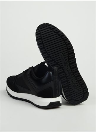 Calvin Klein Siyah Erkek Deri Sneaker TOOTHY RUNNER LOW LACEUP MIX_3