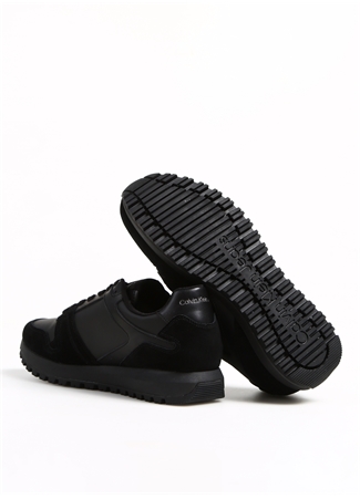 Calvin Klein Siyah Erkek Süet Sneaker TOOTHY RUN LACEUP LOW LTH MIX_3