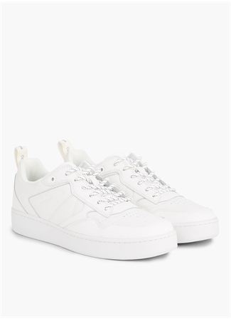 Calvin Klein Beyaz Erkek Deri Sneaker BASKET CUPSOLE LACEUP HIKING_2