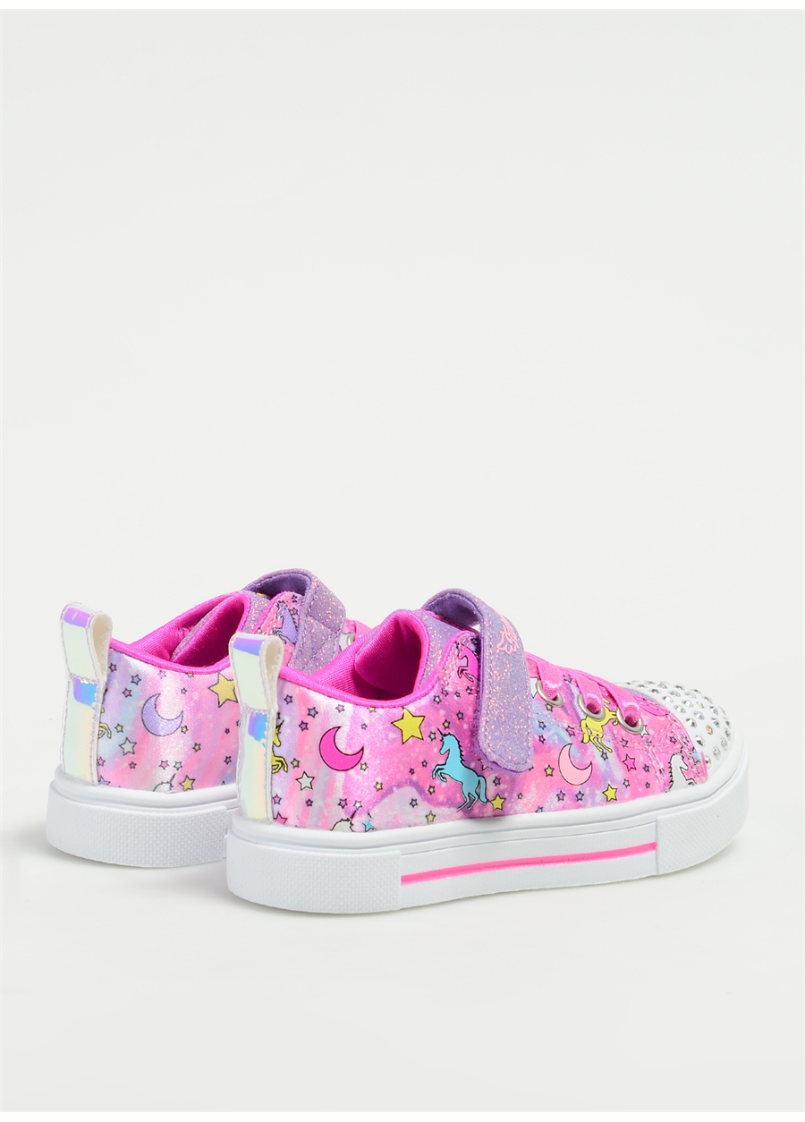 Skechers Pembe - Çok Renkli Bebek Yürüyüş Ayakkabısı 314803N PKMT TWINKLE SPARKS_2