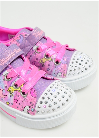 Skechers Pembe - Çok Renkli Bebek Yürüyüş Ayakkabısı 314803N PKMT TWINKLE SPARKS_4