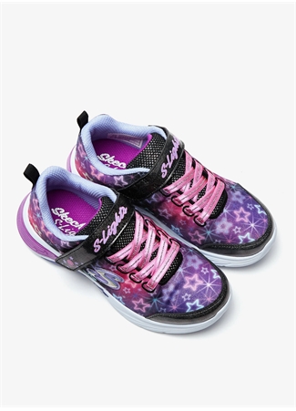 Skechers Siyah - Çok Renkli Bebek Yürüyüş Ayakkabısı 302324N BKMT STAR SPARKS_8