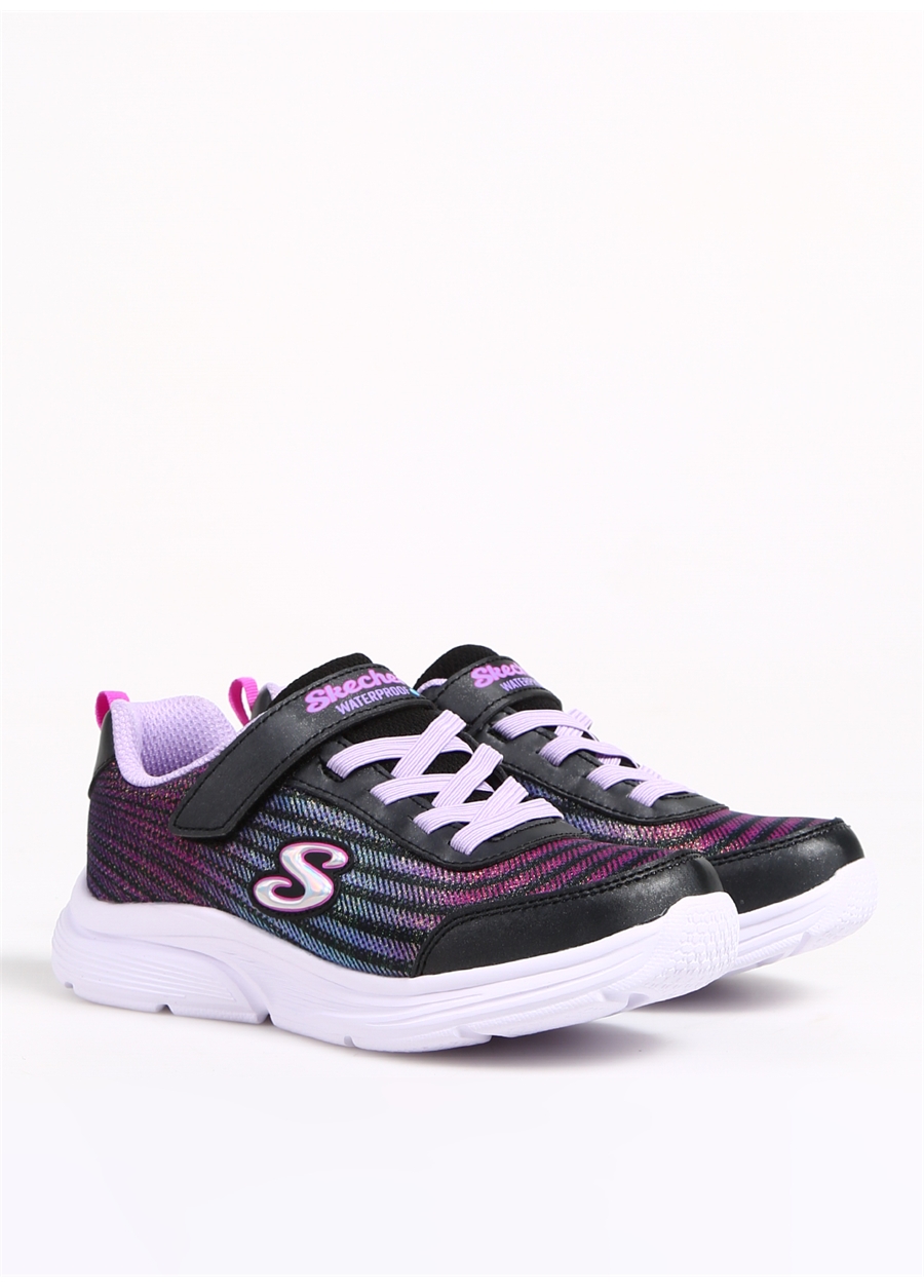 Skechers Siyah - Çok Renkli Kız Çocuk Yürüyüş Ayakkabısı 303393L BKMT WAVY LITES_1