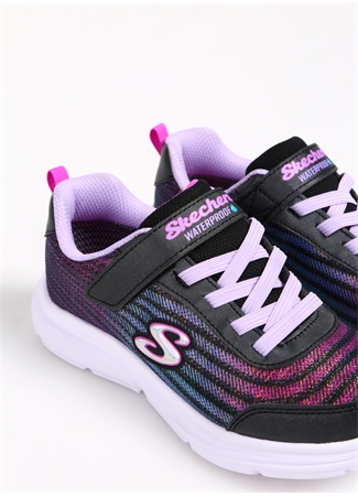 Skechers Siyah - Çok Renkli Kız Çocuk Yürüyüş Ayakkabısı 303393L BKMT WAVY LITES_4