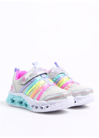 Skechers Gümüş Kız Çocuk Yürüyüş Ayakkabısı 303252L SMLT FLUTTER HEART LIGHTS_1