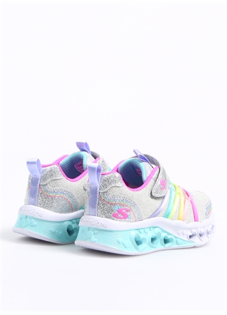 Skechers Gümüş Kız Çocuk Yürüyüş Ayakkabısı 303252L SMLT FLUTTER HEART LIGHTS_2