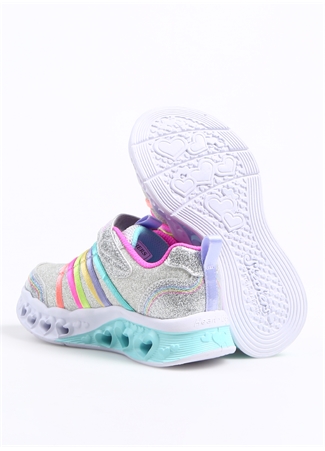 Skechers Gümüş Kız Çocuk Yürüyüş Ayakkabısı 303252L SMLT FLUTTER HEART LIGHTS_3