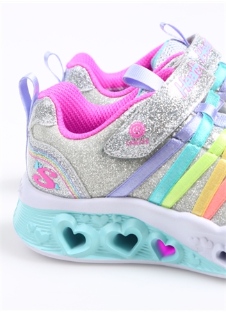 Skechers Gümüş Kız Çocuk Yürüyüş Ayakkabısı 303252L SMLT FLUTTER HEART LIGHTS_4