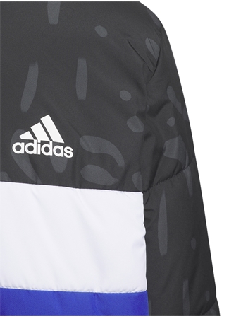 Adidas Siyah Erkek Çocuk Fermuarlı Uzun Kollu Düz Mont IL6097 JB CB PAD JKT_2