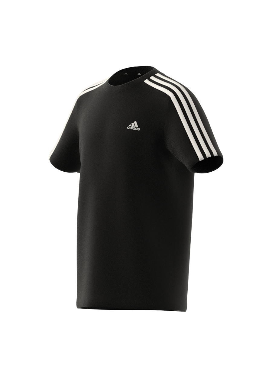 Adidas Siyah Erkek Çocuk Bisiklet Yaka Kısa Kollu Düz T-Shirt HR6330 No Information_1