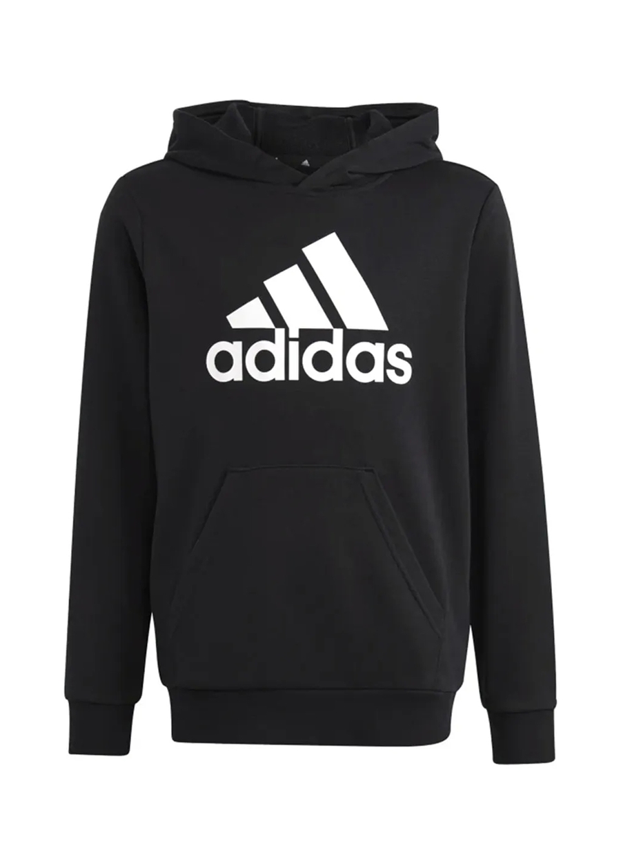 Adidas Düz Erkek Çocuk Siyah Sweatshırt HR6380 U BL HOODIE_0