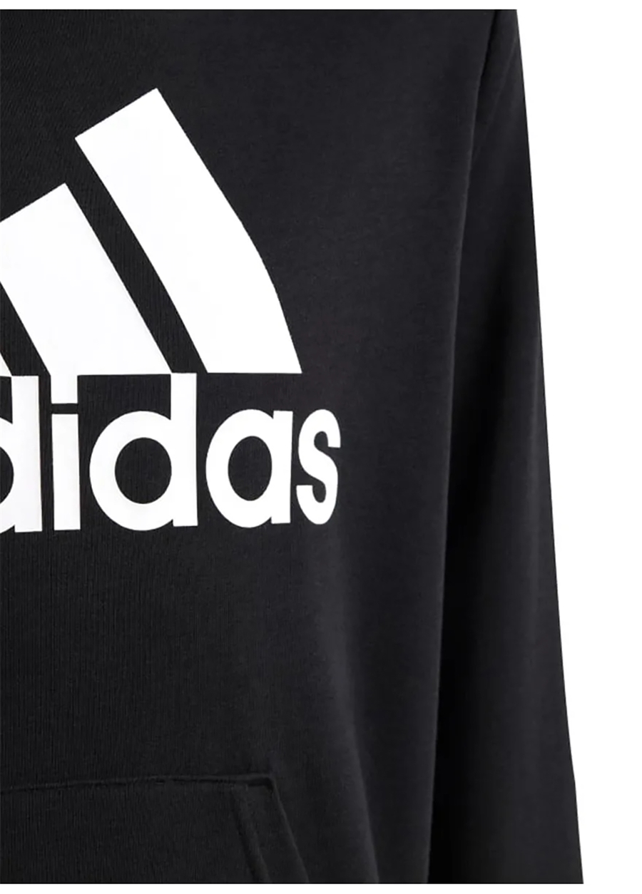 Adidas Düz Erkek Çocuk Siyah Sweatshırt HR6380 U BL HOODIE_3