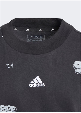 Adidas Siyah Erkek Çocuk Bisiklet Yaka Kısa Kollu Düz T-Shirt IA1563 J BLUV Q3 AOPT_3