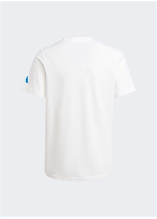 Adidas Beyaz Erkek Çocuk Bisiklet Yaka Kısa Kollu Düz T-Shirt II3571 Y SOCCER G T_1