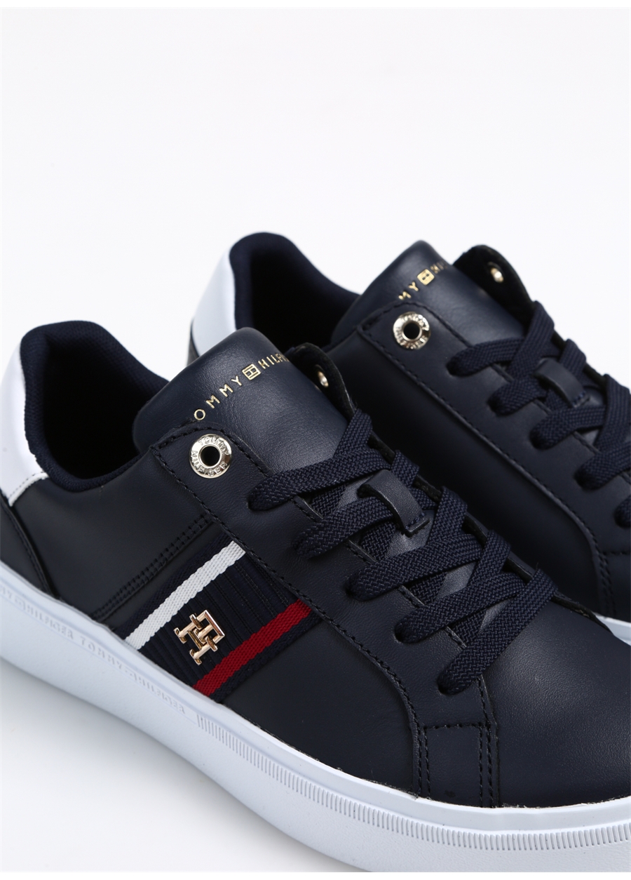 Tommy Hilfiger Mavi Kadın Deri Sneaker FW0FW07379DW6_4