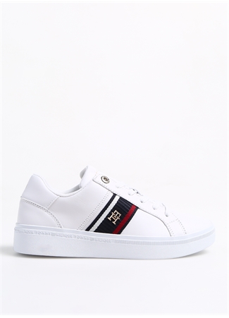 Tommy Hilfiger Beyaz Kadın Deri Sneaker FW0FW07379YBS